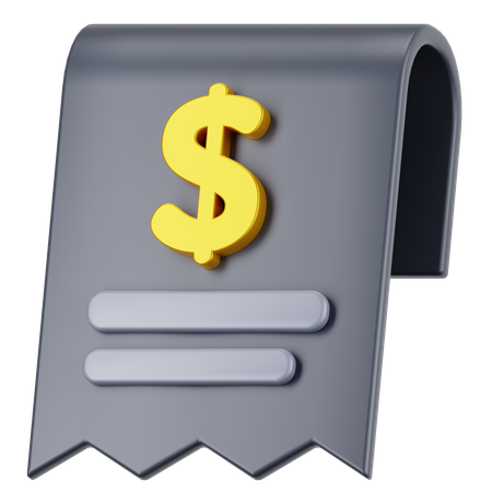 Invoice  3D Icon