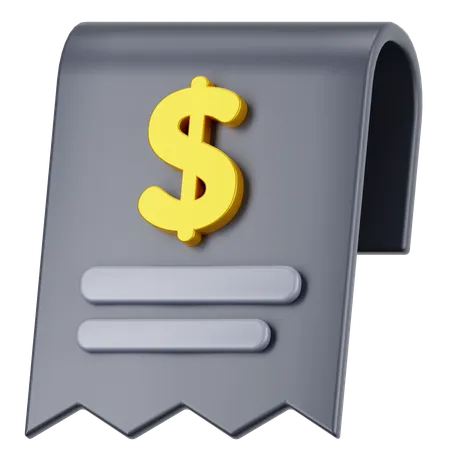 Invoice  3D Icon