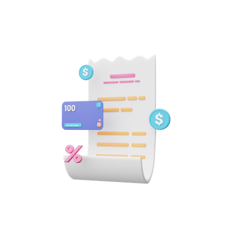 Invoice  3D Icon