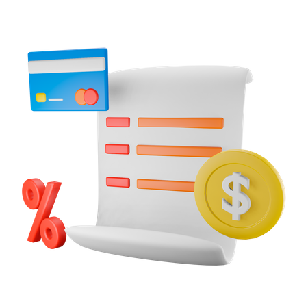 Invoice  3D Icon