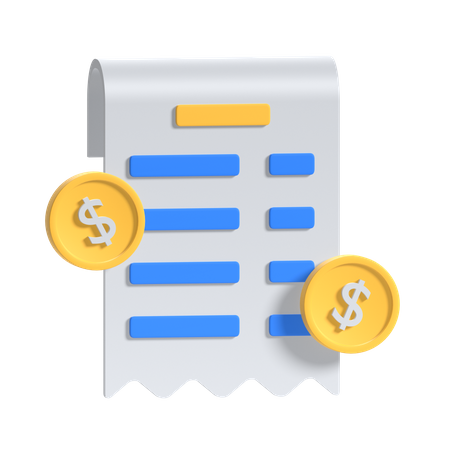 Invoice  3D Icon