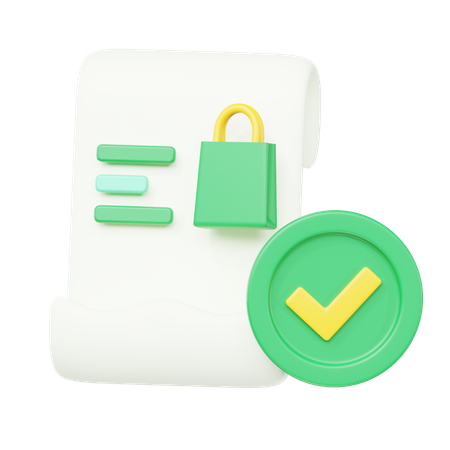 Invoice  3D Icon