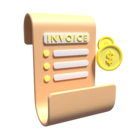 Invoice  3D Icon