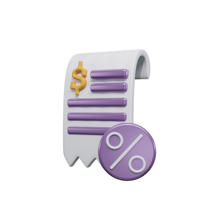 Invoice  3D Icon