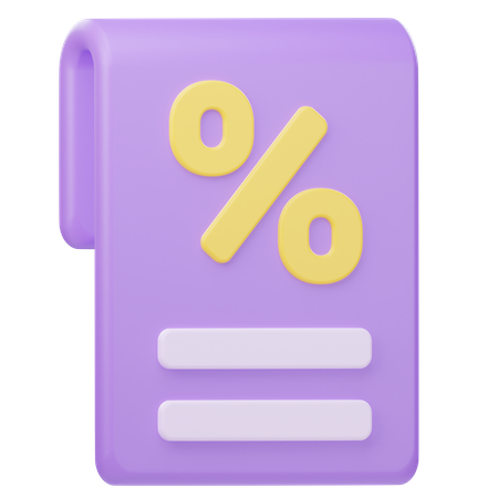 Invoice  3D Icon