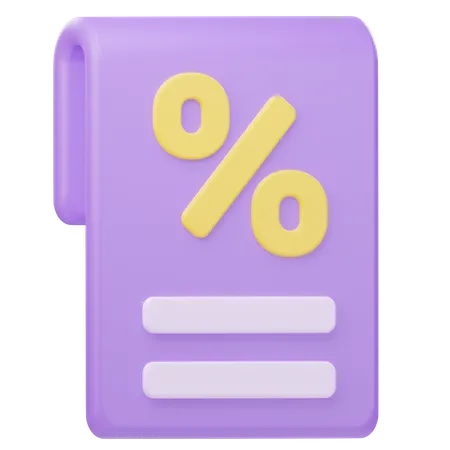 Invoice  3D Icon