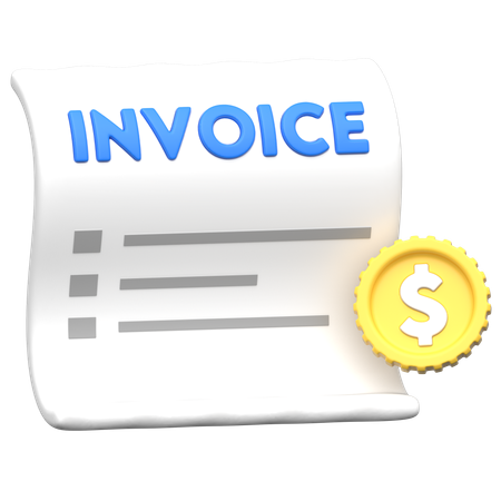 Invoice  3D Icon