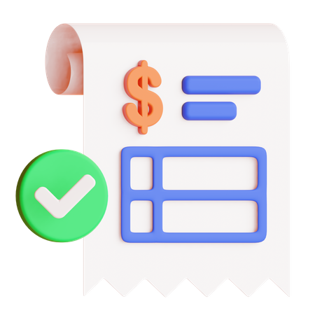 Invoice  3D Icon
