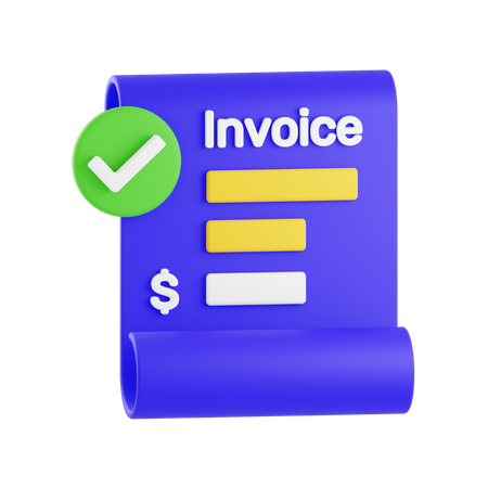 Invoice  3D Icon
