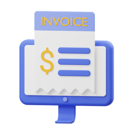 Invoice  3D Icon