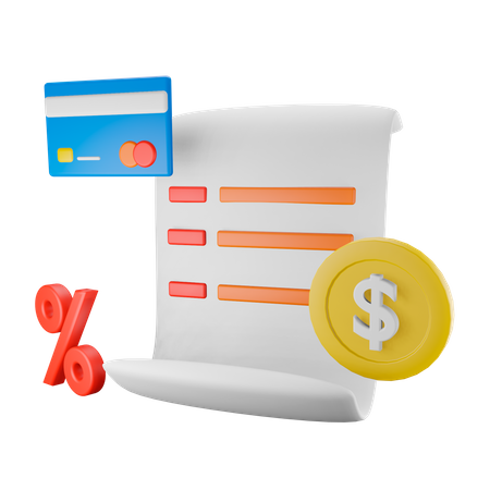 Invoice  3D Icon