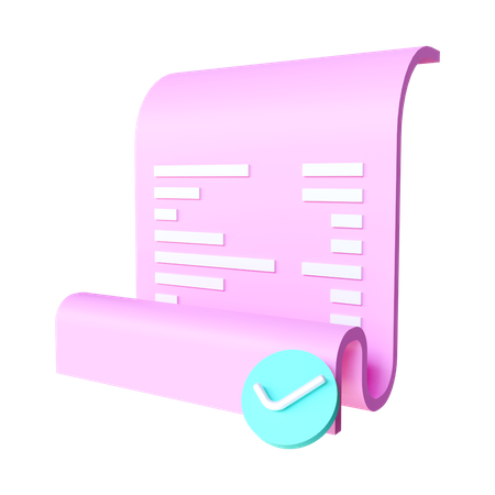 Invoice  3D Icon