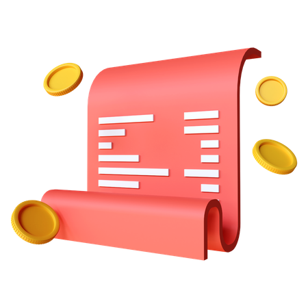 Invoice  3D Icon