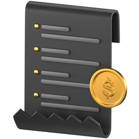 Invoice  3D Icon