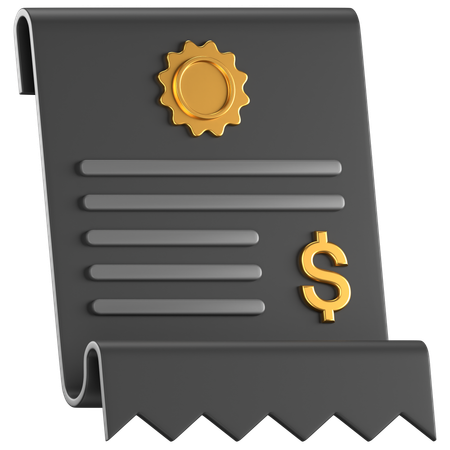 Invoice  3D Icon