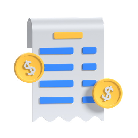Invoice  3D Icon