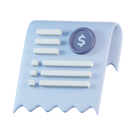 Invoice  3D Icon