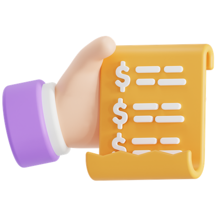 Invoice  3D Icon
