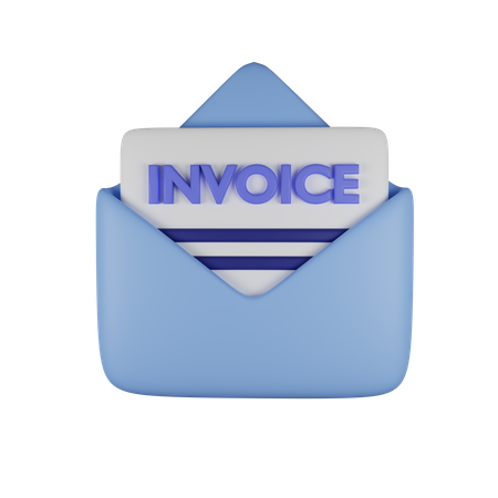 Invoice  3D Illustration