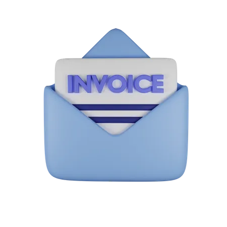 Invoice  3D Illustration