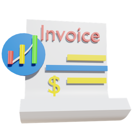 Invoice  3D Illustration