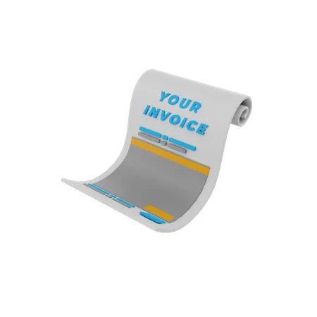 Invoice  3D Icon
