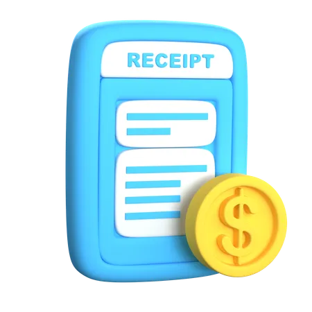 Invoice Bill  3D Icon