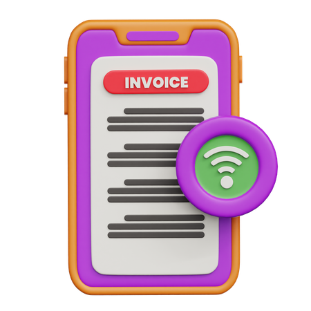 Invoice bill  3D Icon