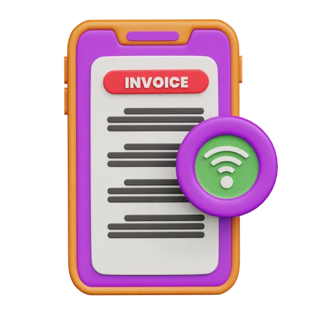 Invoice bill  3D Icon