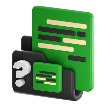 Invoice Document  3D Icon
