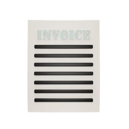 Invoice File  3D Icon