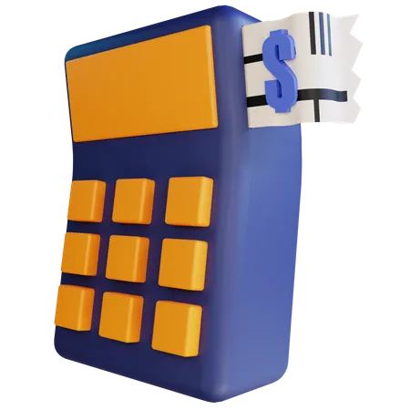 Invoice Machine  3D Icon