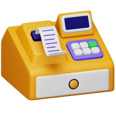 Invoice Machine  3D Icon