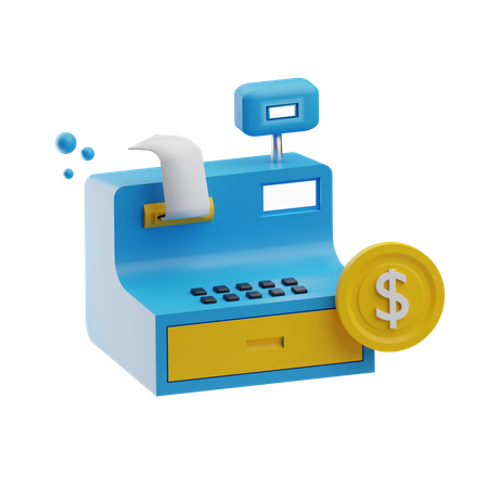 Invoice Machine  3D Icon