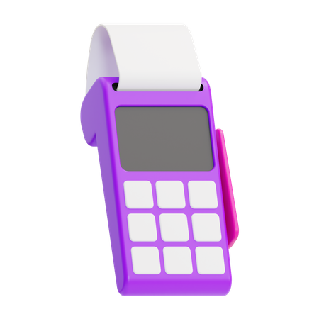 Invoice Machine  3D Icon