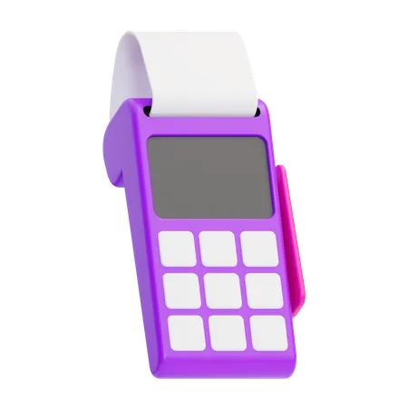 Invoice Machine  3D Icon