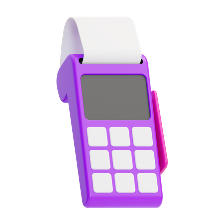 Invoice Machine  3D Icon