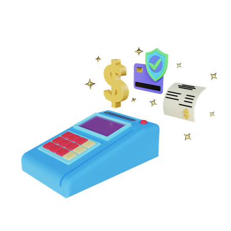 Invoice Machine  3D Icon