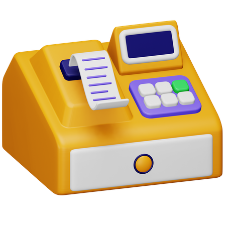 Invoice Machine 3D Icon