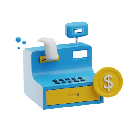 Invoice Machine 3D Icon