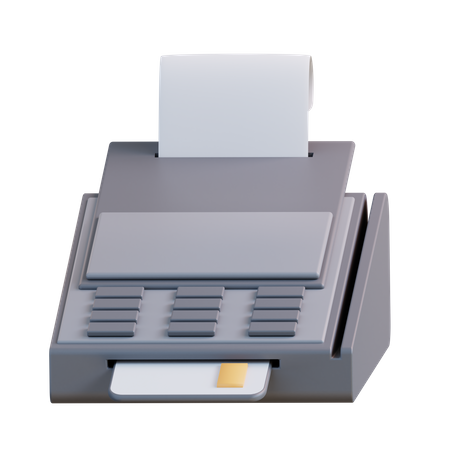 Invoice Machine  3D Icon