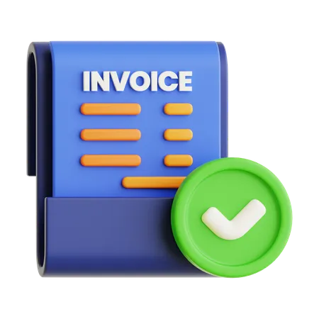 Invoice payments  3D Icon