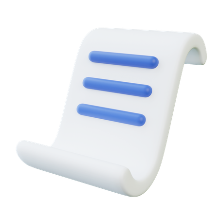 Invoice Receipt  3D Icon