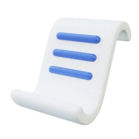 Invoice Receipt  3D Icon