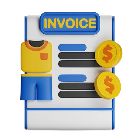 Invoice Receipt  3D Icon