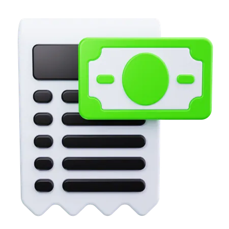 Invoice Receipt  3D Icon