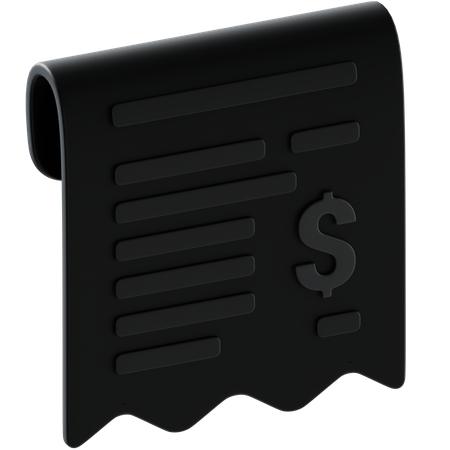 Invoice Receipt  3D Icon