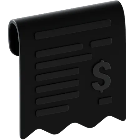 Invoice Receipt  3D Icon