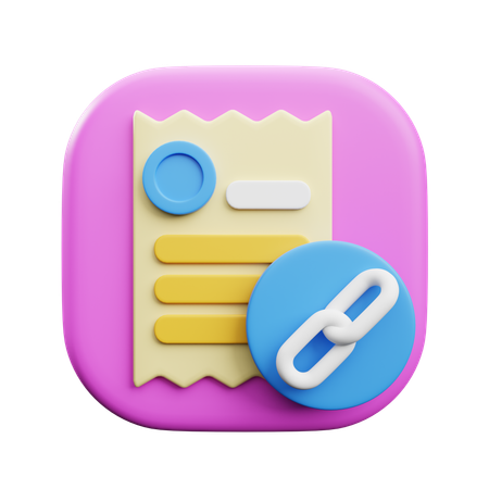 Invoice Receipt  3D Icon
