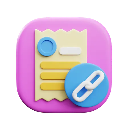 Invoice Receipt  3D Icon